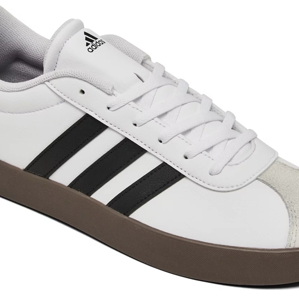 Adidas  VL Court 3.0 White and Tan
